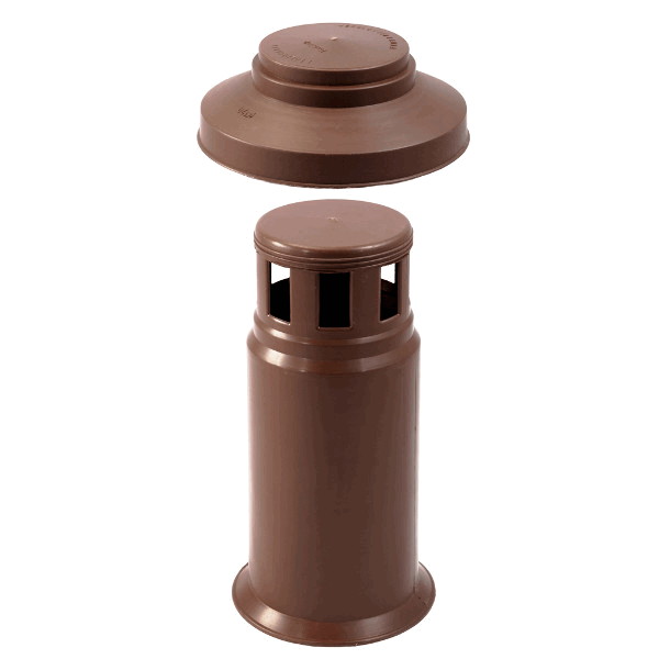 Vent pipe cover – brown